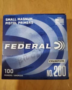 Federal Primers #200 Small Pistol Magnum (Box of 5000)